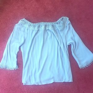XL baby blue blouse